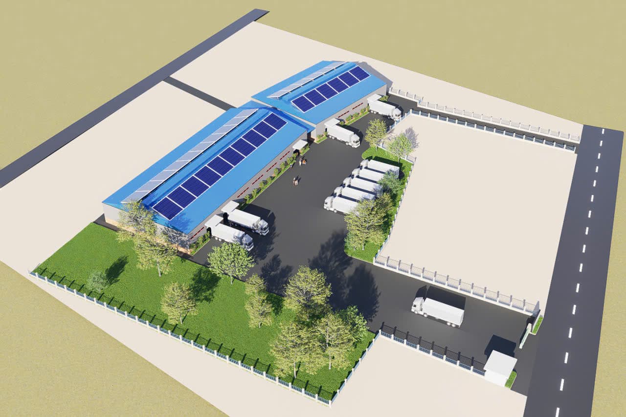 Phương án tổng thể nhà xưởng và sân logistics